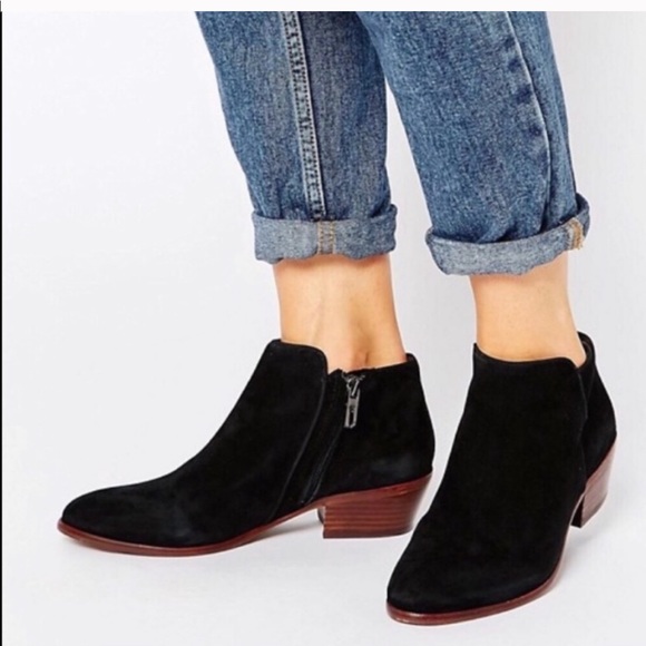 Sam Edelman Shoes - Sam Edelman petty ankle suede boots black zip up